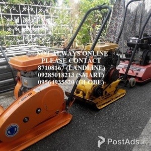 PLATE COMPACTOR and Other Construction Equipment FOR RENT | PostAds PH