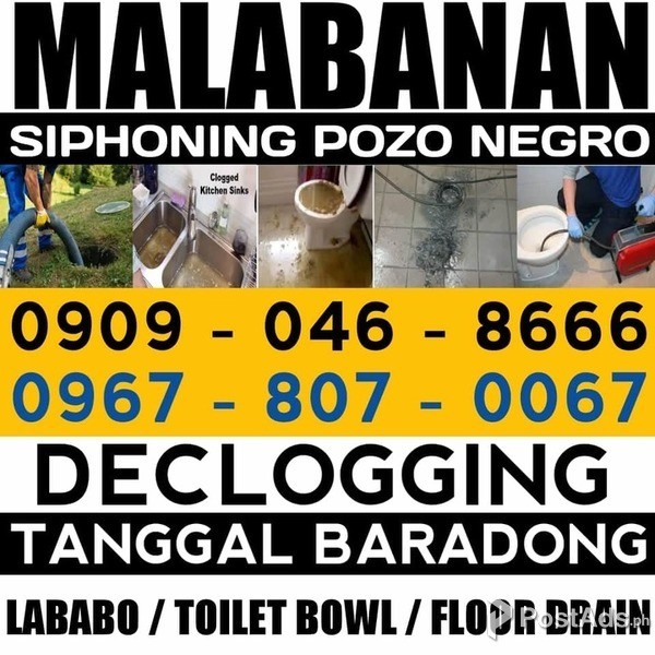 MALABANAN SIPHONING POZO NEGRO DECLOGGING 09678070067 NOVALICHES QC