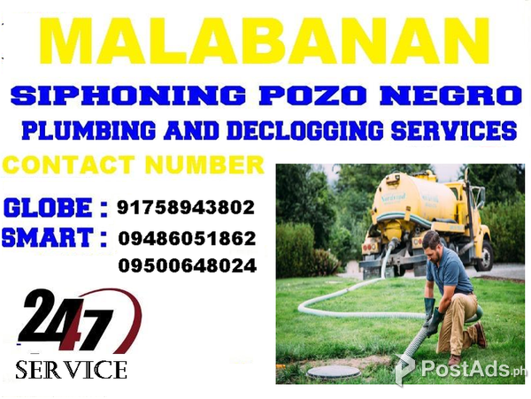 MALABANAN  SIPHONING SEPTIC TANK SERVICES globe:09758943802