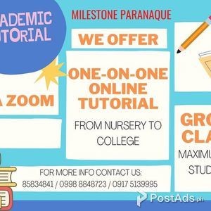 Academic Tutorial via Online | PostAds PH