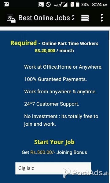 We are Hiring - Earn Rs.15000/- Per month - Simple Copy Paste Jobs