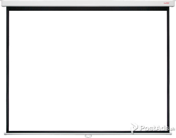 DYNA PROJECTION SCREEN, WALL SCREEN, PROJECTOR SCREEN, MANUAL PULL-DOW