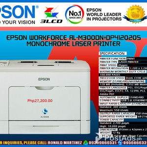 Printer EPSON WORKFORCE AL-M300DN MONOCHROME LASER PRINTER | PostAds PH