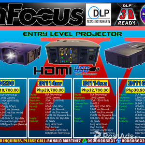 Projector / Multimedia / InFocus IN230 IN114xv IN114xa IN116xa 3500 38 | PostAds PH