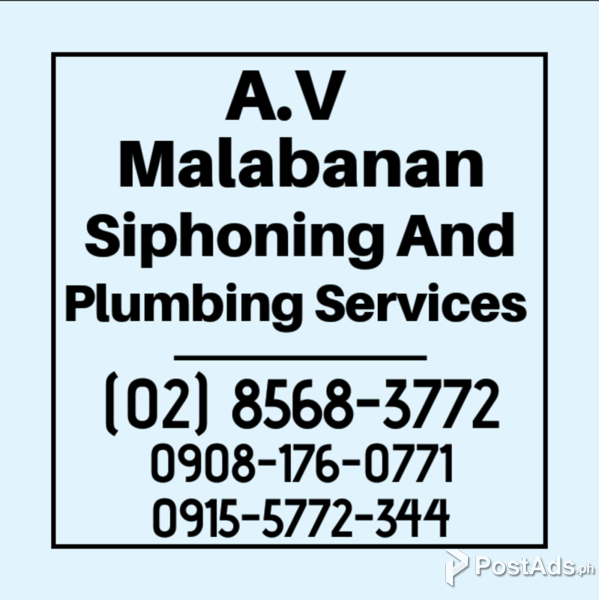 MANILA MALABANAN SIPHONING SERVICES 8568-3772/09155772344
