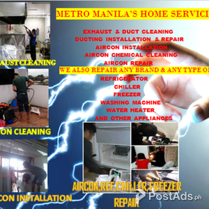 Metro Manila Home Service for Aircon, ref, Chiller and Freezer | PostAds PH