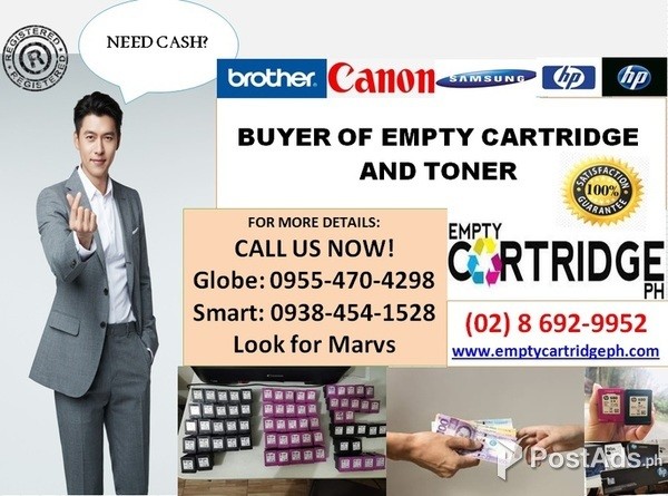 HIGHEST PRICE WE OFFER! BUYER OF EMPTY INK CARTRIDGE AND TONER