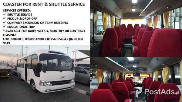 Hyundai Coaster for Rental! Book yours Now! 