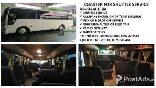 Nissan Coaster for Rental & Shuttle Service 