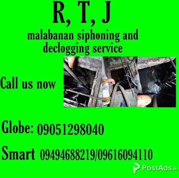 siphoning and declogging services 09051294080