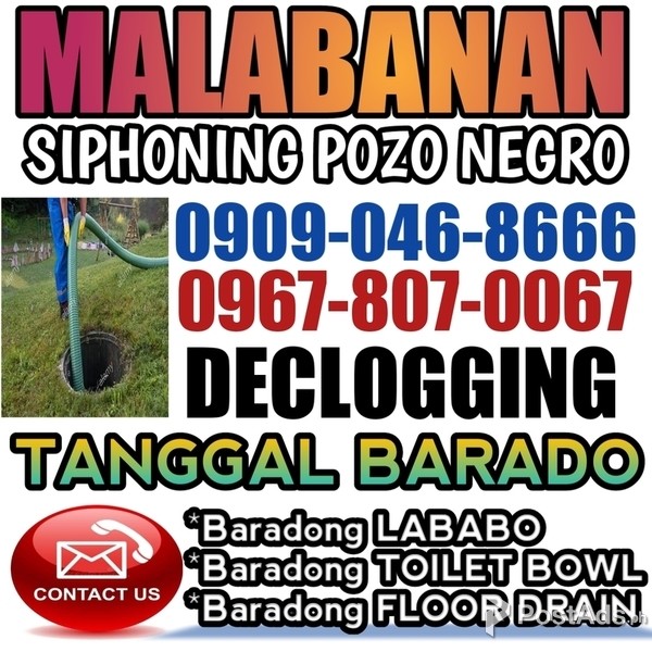 Marikina Heights Malabanan Siphoning Declogging 0967-807-0067 