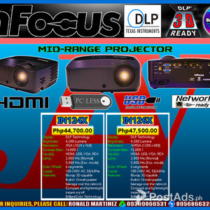 InFocus IN124X IN126X 4200 Lumens HD Ready DLP Projector | PostAds PH