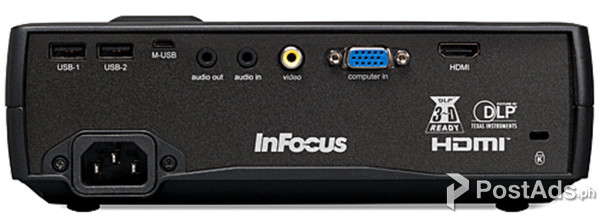 InFocus IN1118HD 2400 Lumens Ultra Portable HD DLP Projector