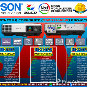 Epson Projector EB2065/EB-2065 - HD Ready 5500 Lumens | PostAds PH
