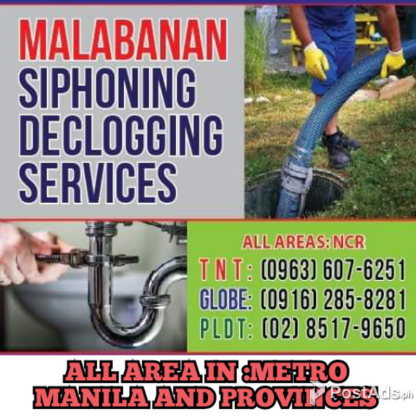 Pozo negro malabanan siphoning tubero services