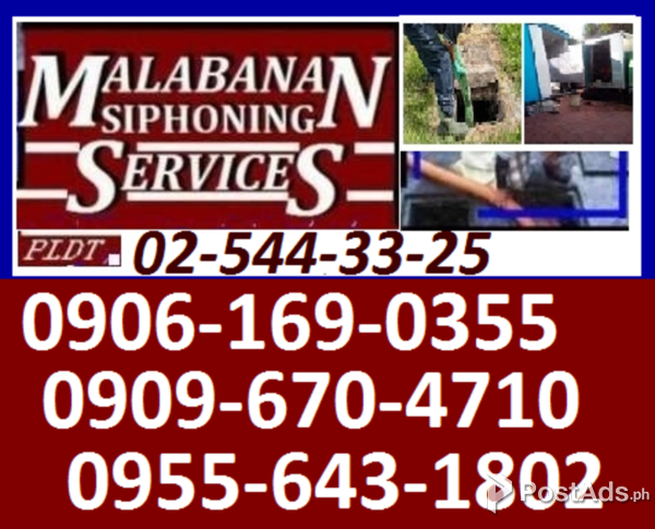 RA Malabanan Caloocan City Siphoning Services,02-5443325 09061690355