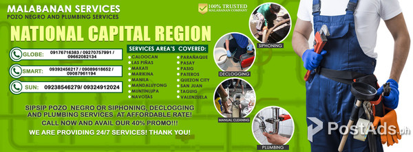 SIPSIP POZO NEGRO MALABANAN PLUMBING 09176716383 PASIG