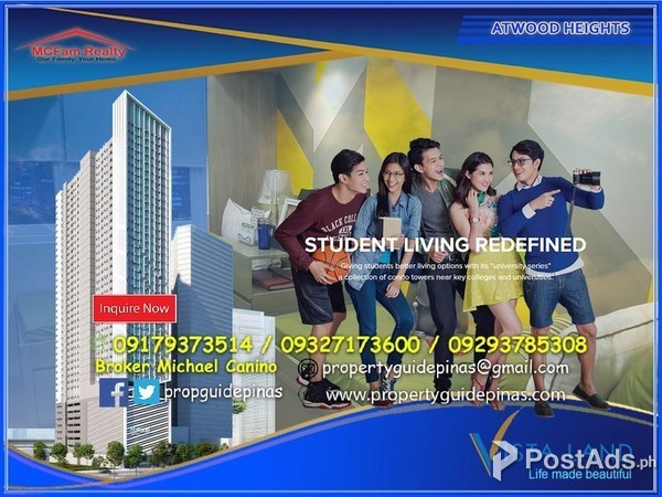 Affordable Premiere Condominium near DLSU Atwood Heights 