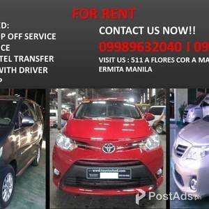 Sedan For Rent at Lowest Price! 09989632040 | PostAds PH