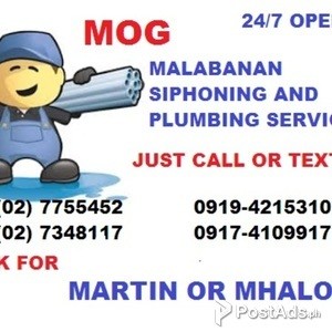MOG MALABANAN PLUMBING SERVICES SAN PEDRO LAGUNA | PostAds PH