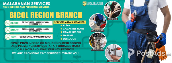 Malabanan SipSip Pozo Negro Plumbing Siphoning Services Aroroy Masbate