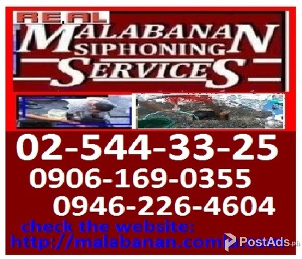 Malabanan Valenzuela Siphoning Septic tank,02-5443325,09556431802