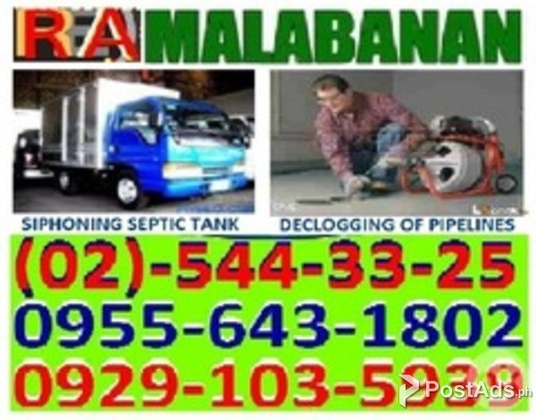 Malabanan Makati City Siphoning Septic tank,02-5443325,09096704710