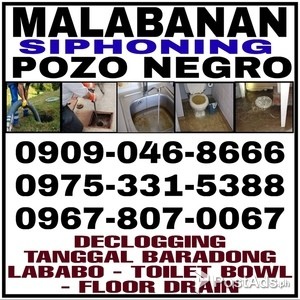 MARILAO BUL. MALABANAN SIPHONING 09753315388 DECLOGGING TANGGAL BARADO | PostAds PH