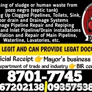 DILIMAN QC MALABANAN SIPSIP POZO NEGRO TUBERO SERVICES 8701-7745 | PostAds PH