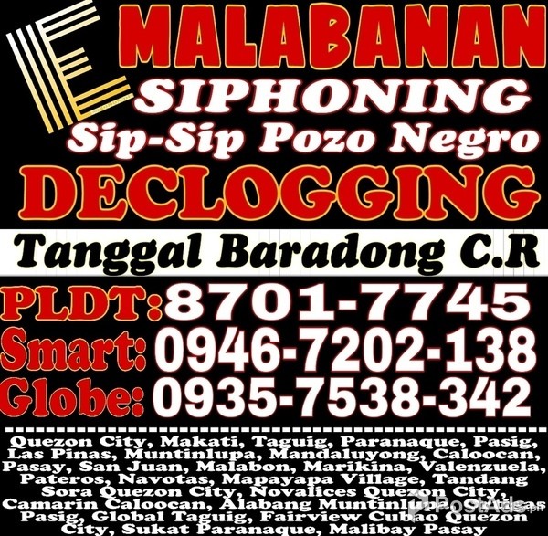 MALABANAN SIPHONING DE-CLOGGING SERVICES 8701-7745/09467202138