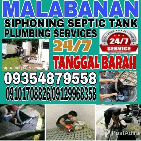R.R.E malabanan siphoning septic tank declogging tubero plumbing