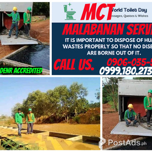 mahinog MCT Malabanan Siphoning Septic Tank & Plumbing services | PostAds PH