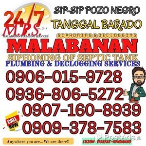 This is 24/7 M.P.S. Malabanan Siphoning of Septic Tank and Declogging, | PostAds PH