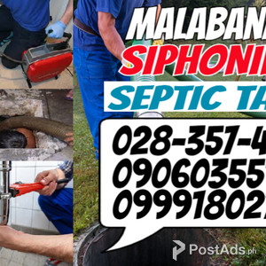 salay MCT Malabanan Siphoning Septic Tank & Plumbing services | PostAds PH