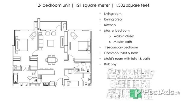 2 BEDROOM UNIT AT GREENHILLS
