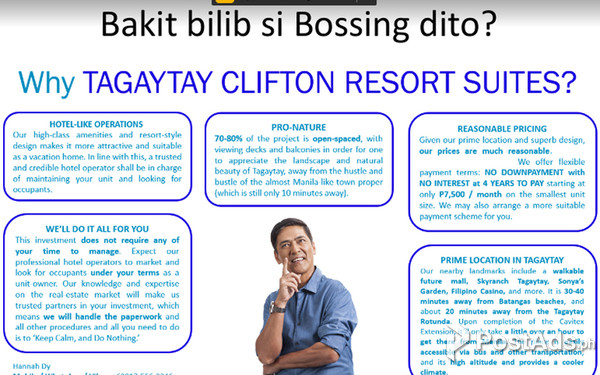 Condotel - Tagaytay Clifton Resort Suites "Guarantee(ROI 20k monthly)