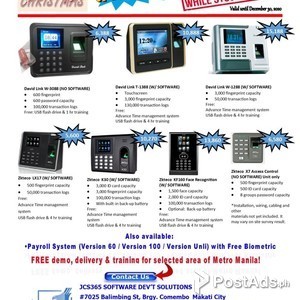 Fingerprint Biometrics Time Attendance and Payroll System for sale | PostAds PH