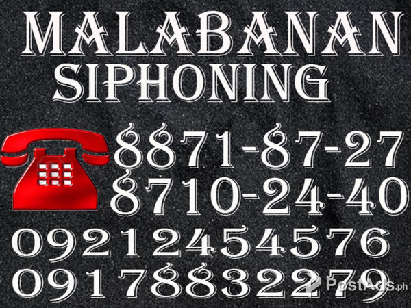 MBS Malabanan Siphoning and Manual Cleaning of Septic 0921-2454576