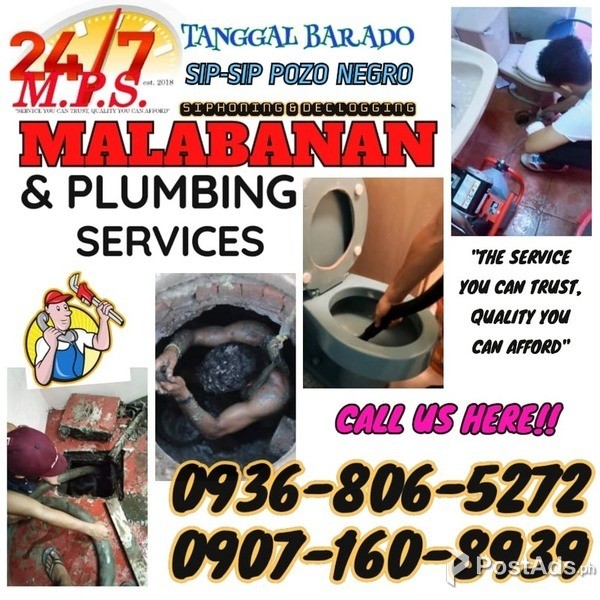 CEBU CITY 24/7 MPS MALABANAN SIPHONING OF SEPTIC TANK 