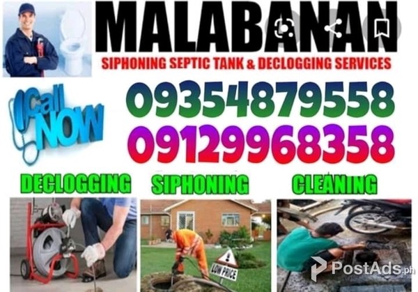 malabanan declogging and sipsip pozo negro call 09354879558/0910170882