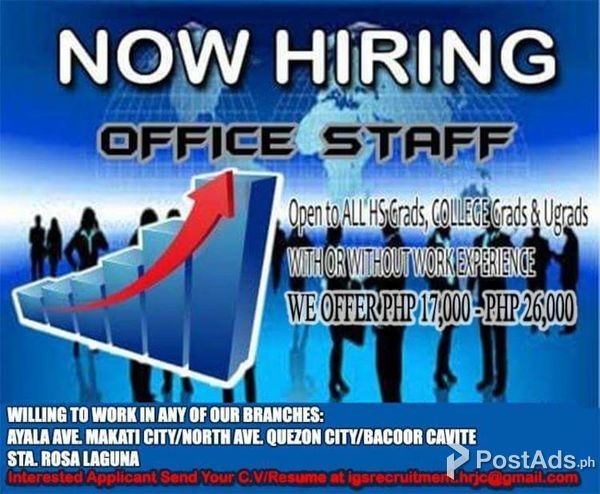 urgent hiring open to all courses apply asap