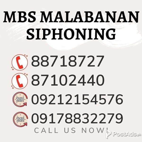 Open 24/7 Malabanan Siphoning and Plumbing 88718727