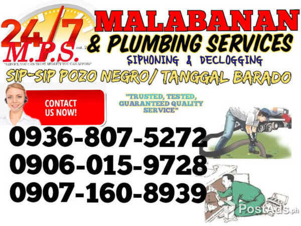 TRUSTED NO. 1 MALABANAN SERVICES: SIPHONING & DECLOGGING-Caloocan City