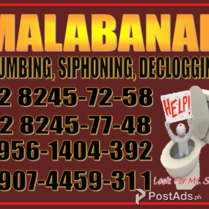 MALABANAN SEPTIC TANK DECLOGGING POZO NEGRO PLUMBING Services | PostAds PH
