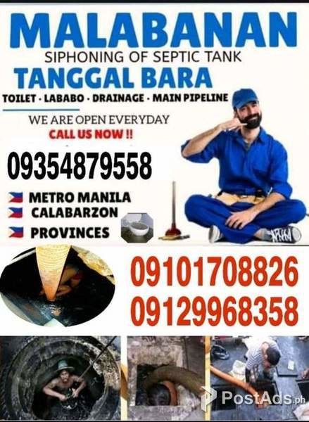 Malabanan Sipsip pozo negro plumbing tubero Services expert