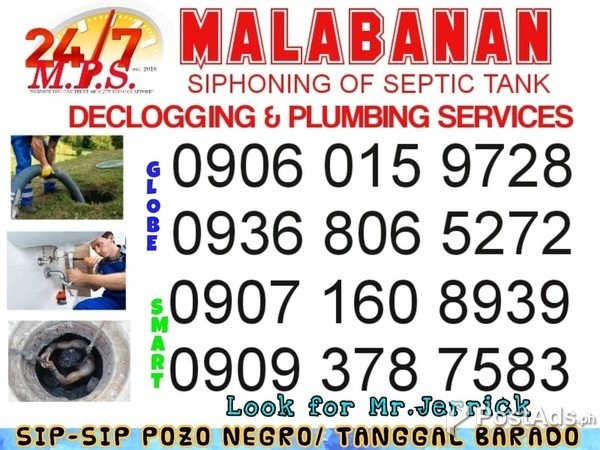 Gumaca MPS 24/7 MALABANAN SIPHONING&PLUMBING SERVICES