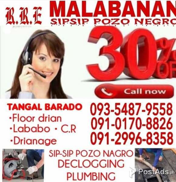 Malabanan services siphoning declogging plumbing Tanggal barado