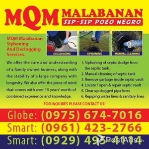 MQM Makati City Malabanan Siphoning And Declogging Services | PostAds PH