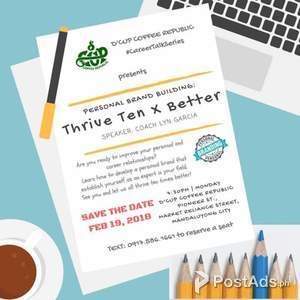 FREE Career Talk- Thrive Ten X Better | PostAds PH