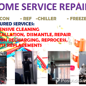 Home Service Repair for Aircon Refrigerator Chiller and Freezer | PostAds PH